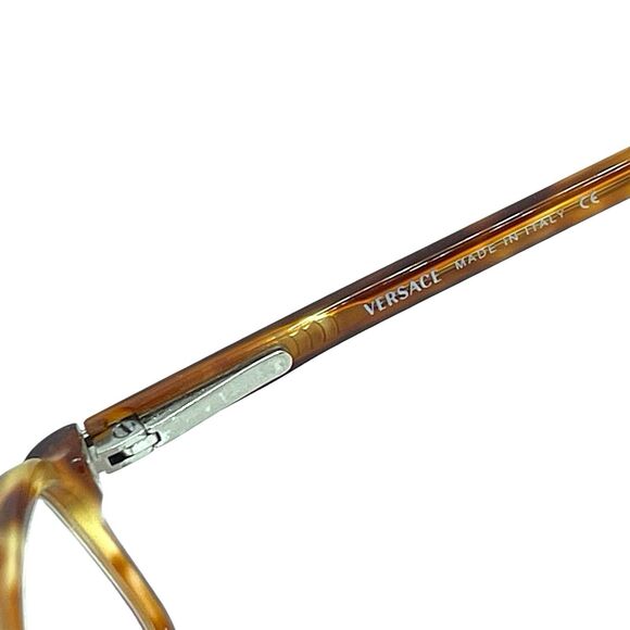 Versace Rectangular Eyeglasses Frames MOD 3009-136 Brown Tortoise 53-17-140 - Picture 10 of 11